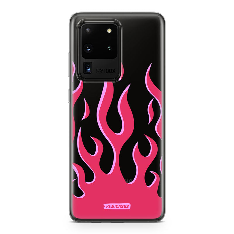 Pink Fire Flames - Galaxy S20 Ultra