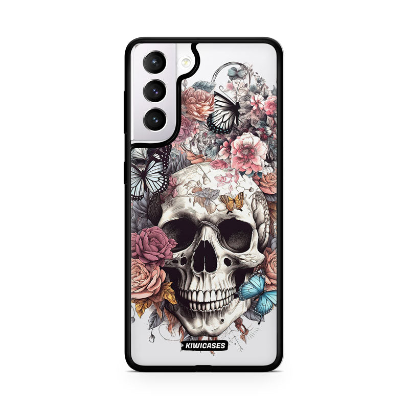 Dusty Floral Skull