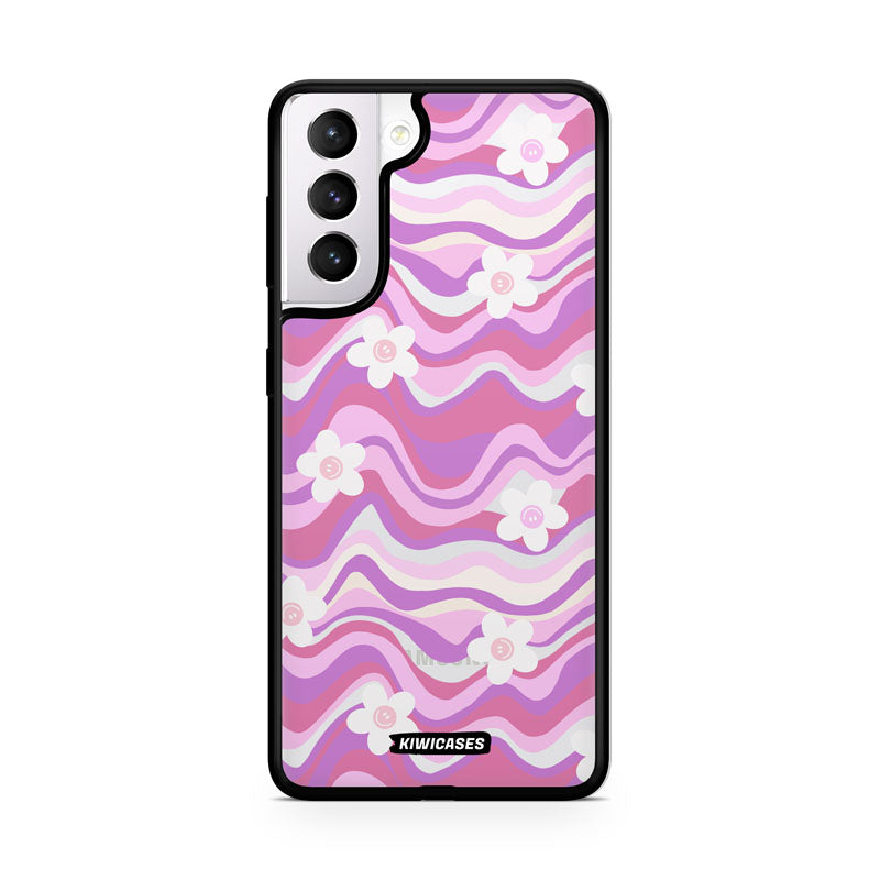 Purple Wavey Flowers