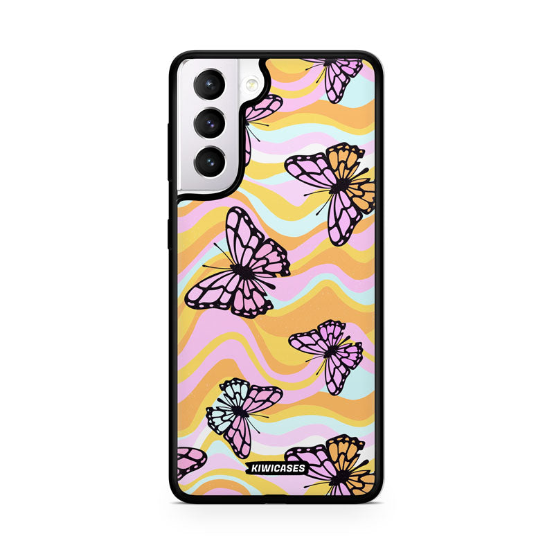 Wavey Yellow Butterflies