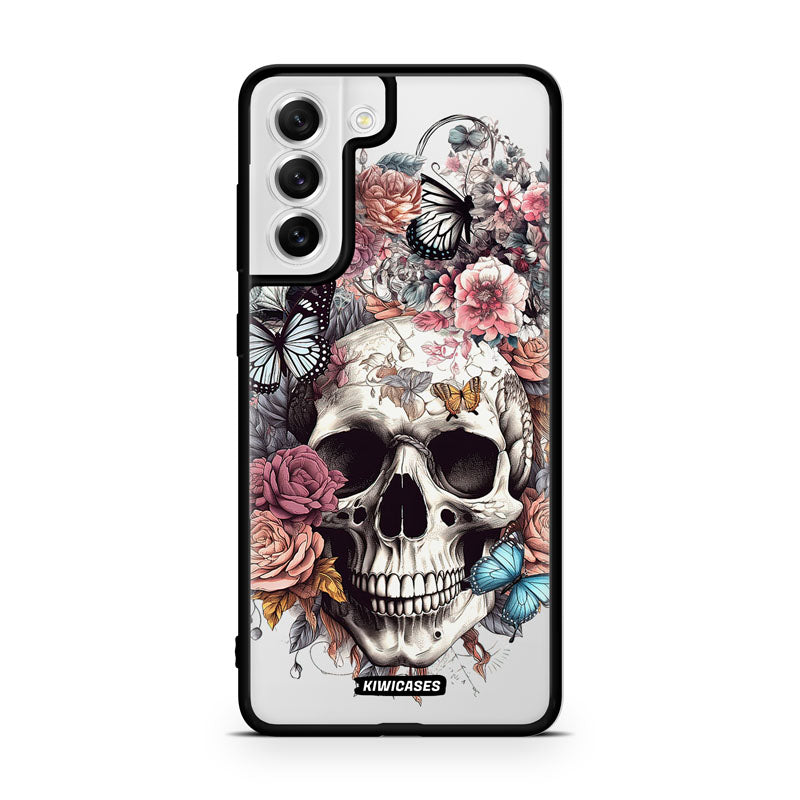 Dusty Floral Skull