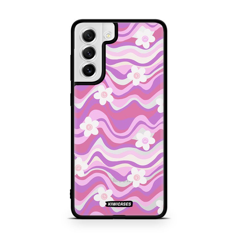 Purple Wavey Flowers