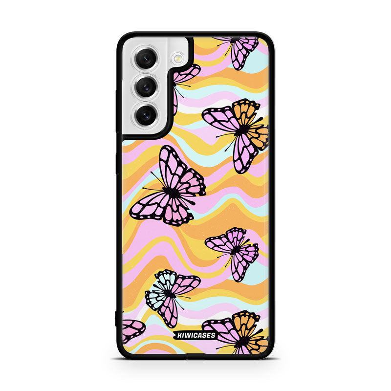 Wavey Yellow Butterflies