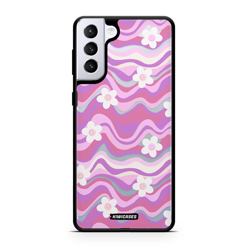 Purple Wavey Flowers