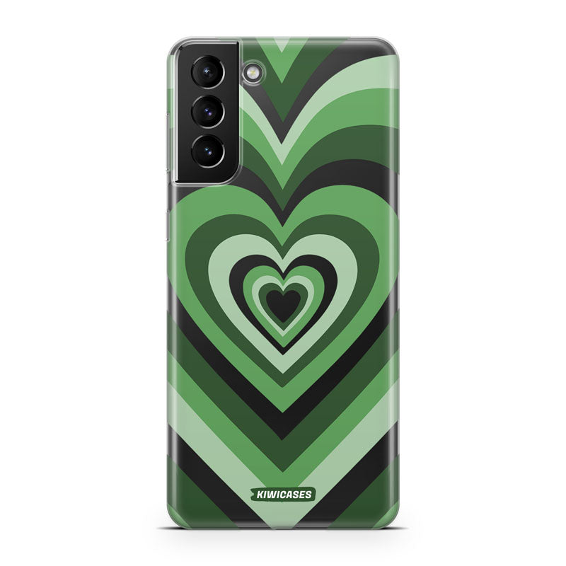 Green Hearts - Galaxy S21 Plus