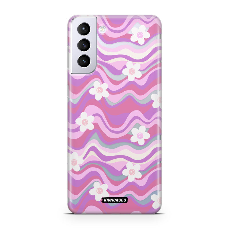 Purple Wavey Flowers