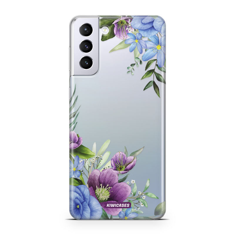 Blue and Purple Daisies