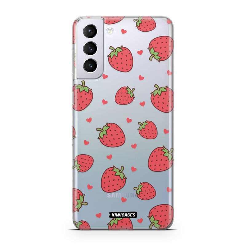 Strawberry Hearts - Galaxy S21 Plus