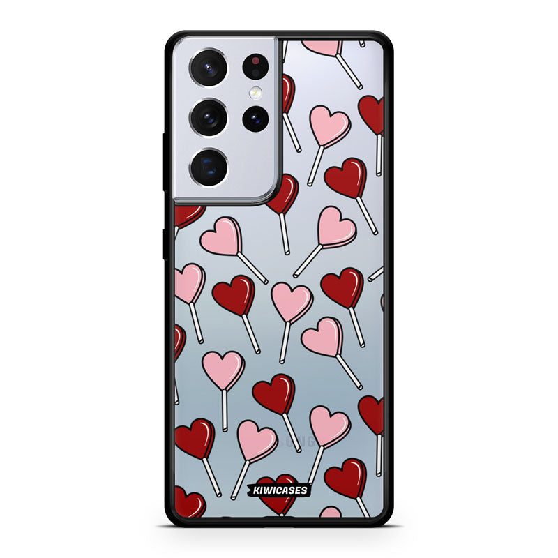 Pink and Red Lollipops