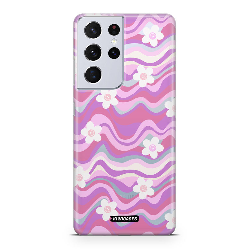 Purple Wavey Flowers