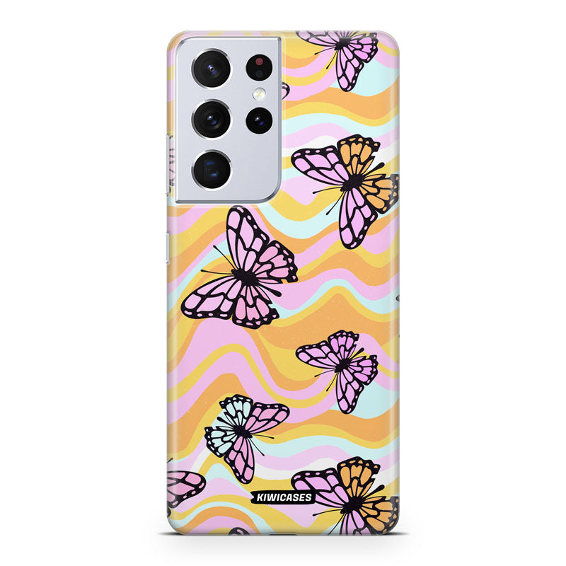 Wavey Yellow Butterflies