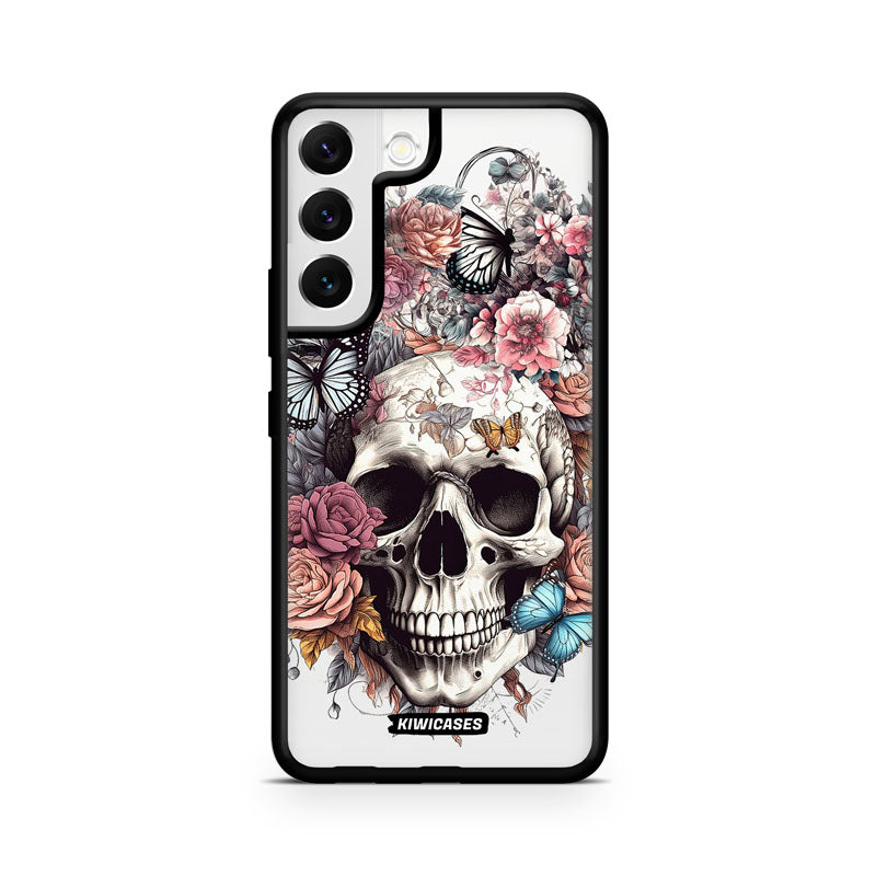 Dusty Floral Skull