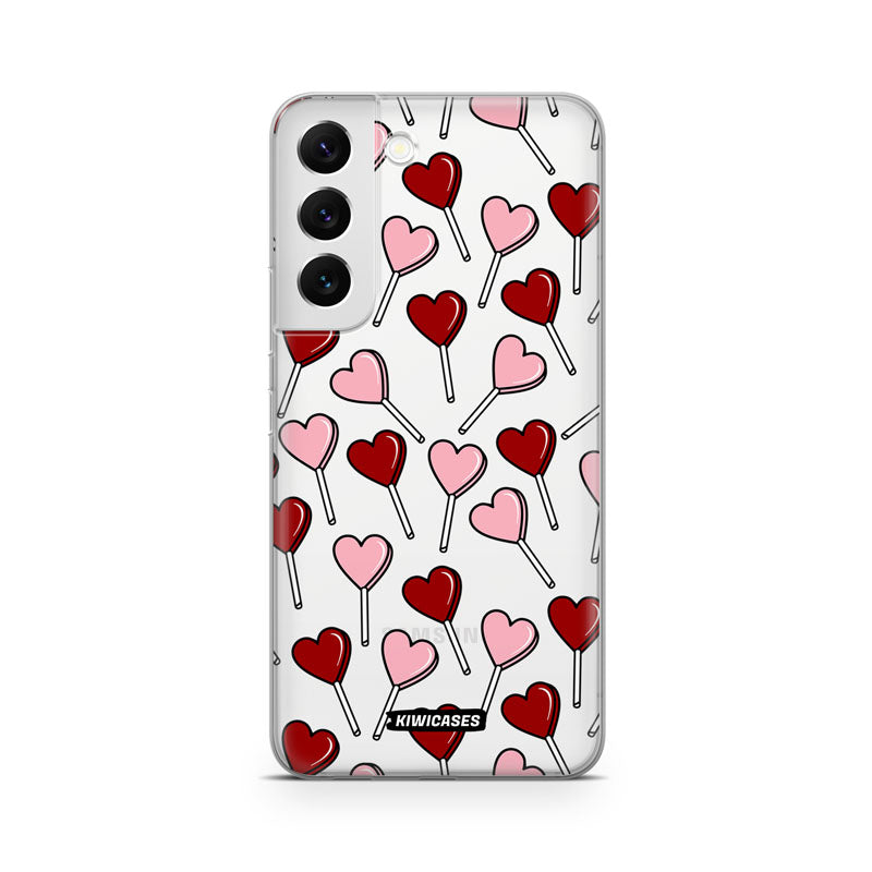 Pink and Red Lollipops