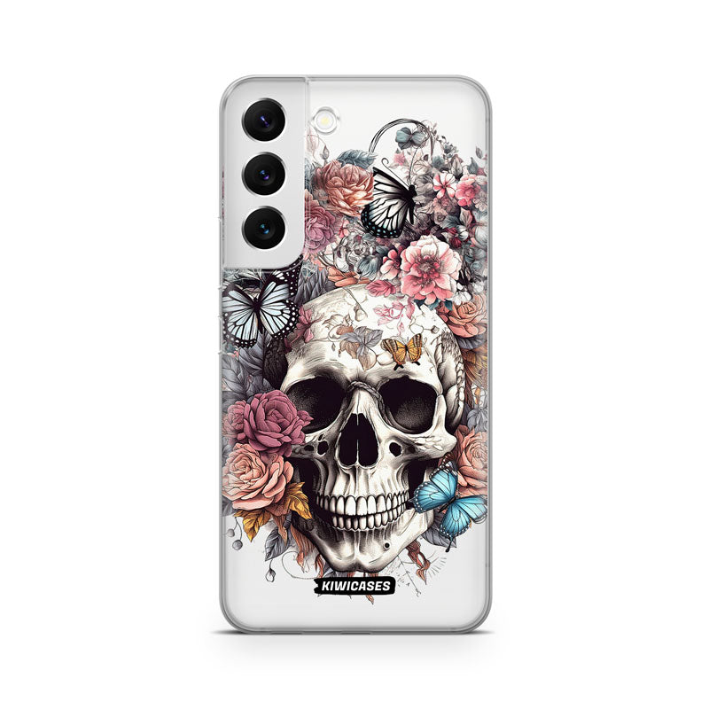 Dusty Floral Skull