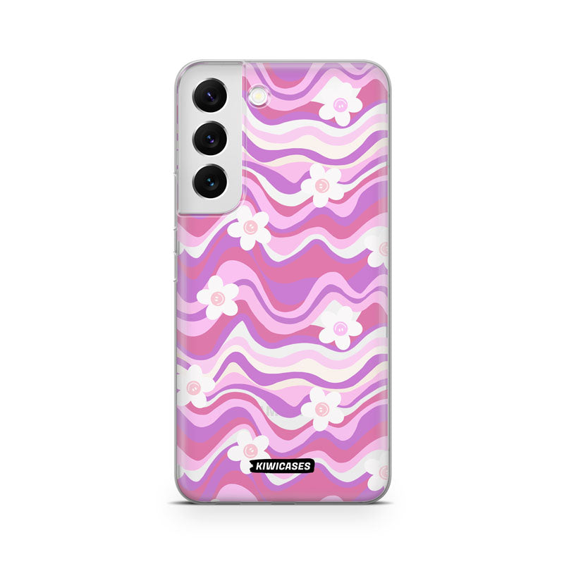 Purple Wavey Flowers