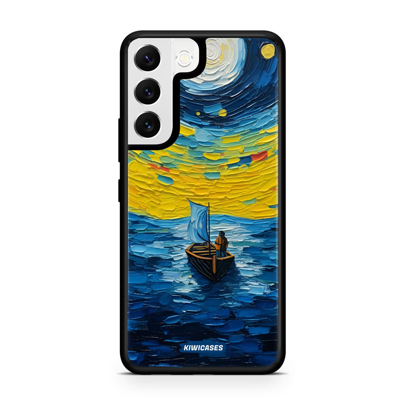 Painted Boat in the Moonlight