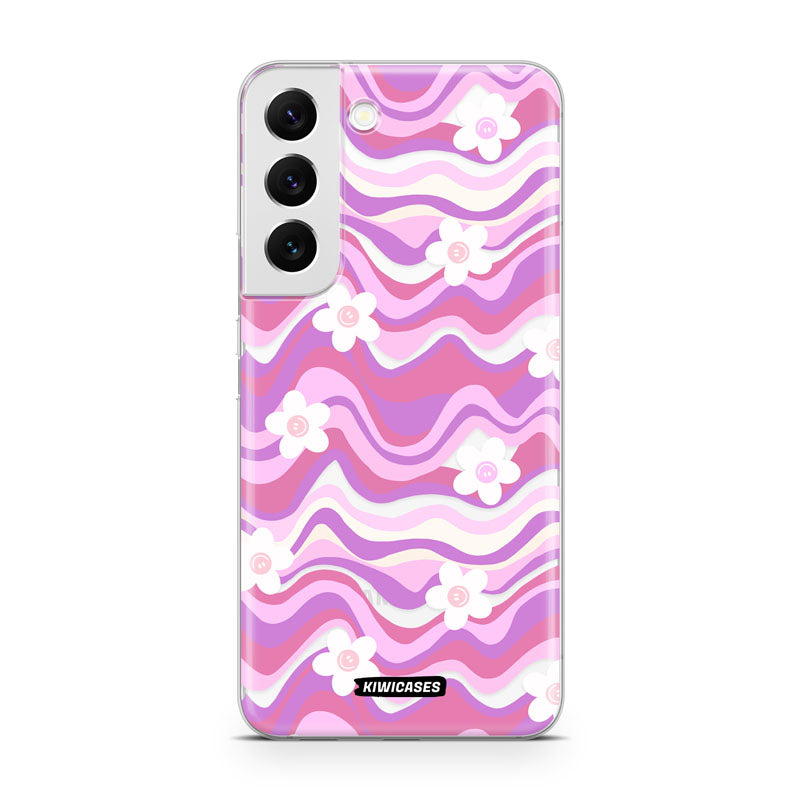 Purple Wavey Flowers