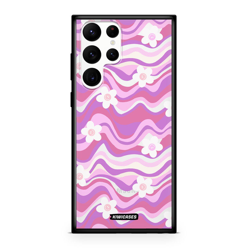 Purple Wavey Flowers