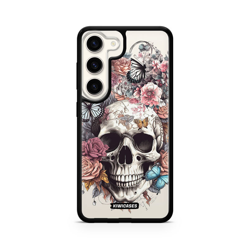 Dusty Floral Skull