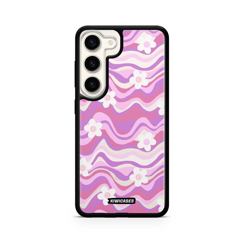 Purple Wavey Flowers