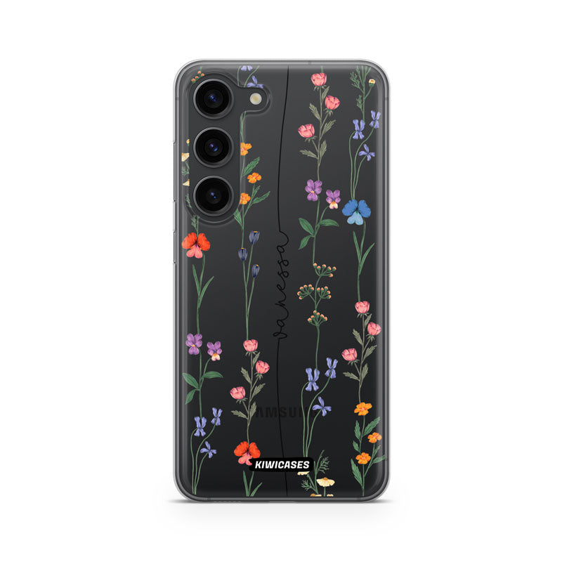 Floral String Black - Galaxy S23 - Custom