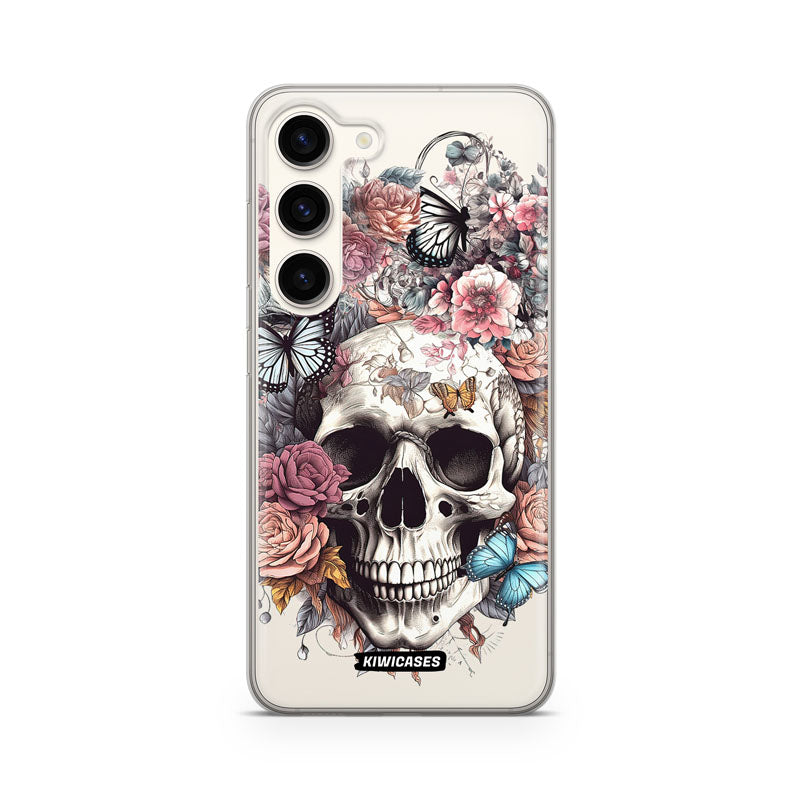 Dusty Floral Skull