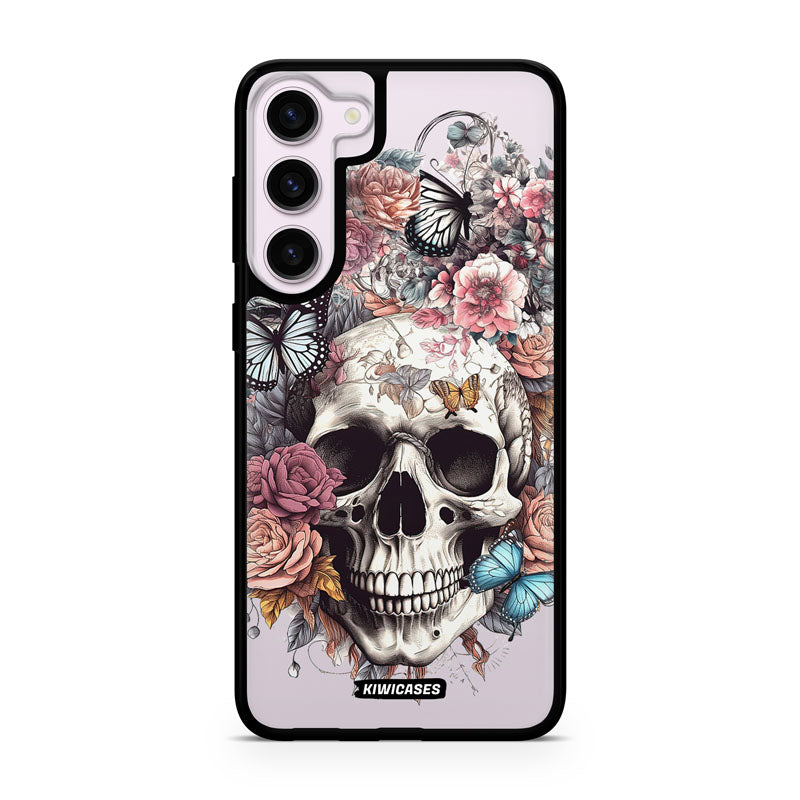 Dusty Floral Skull