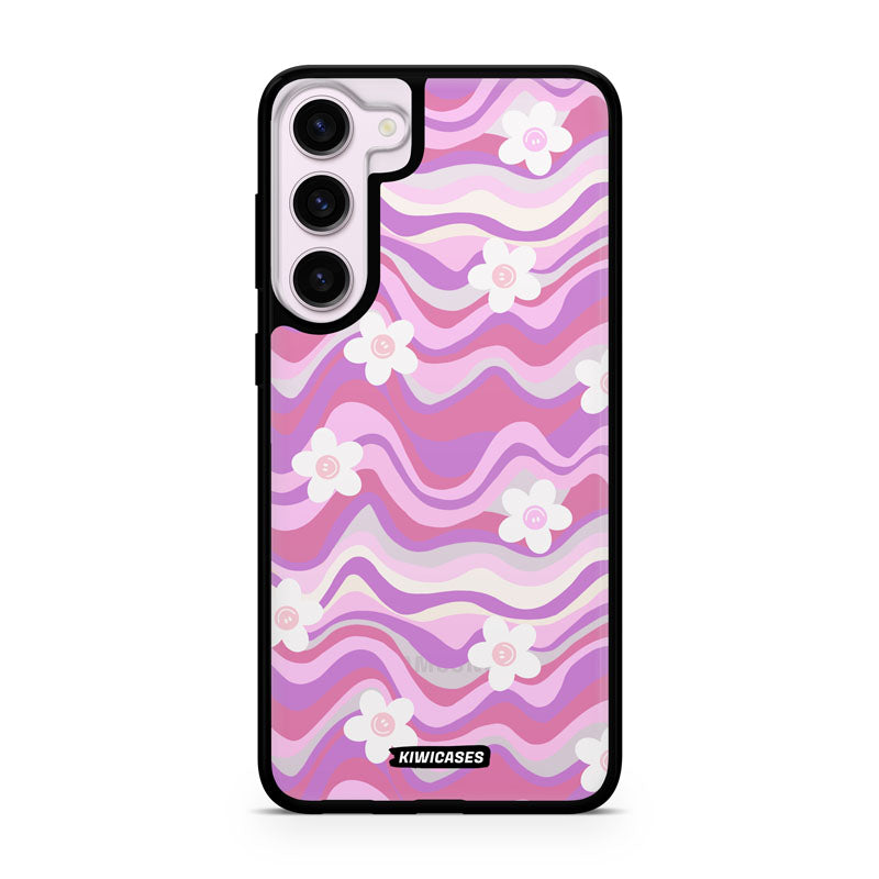 Purple Wavey Flowers