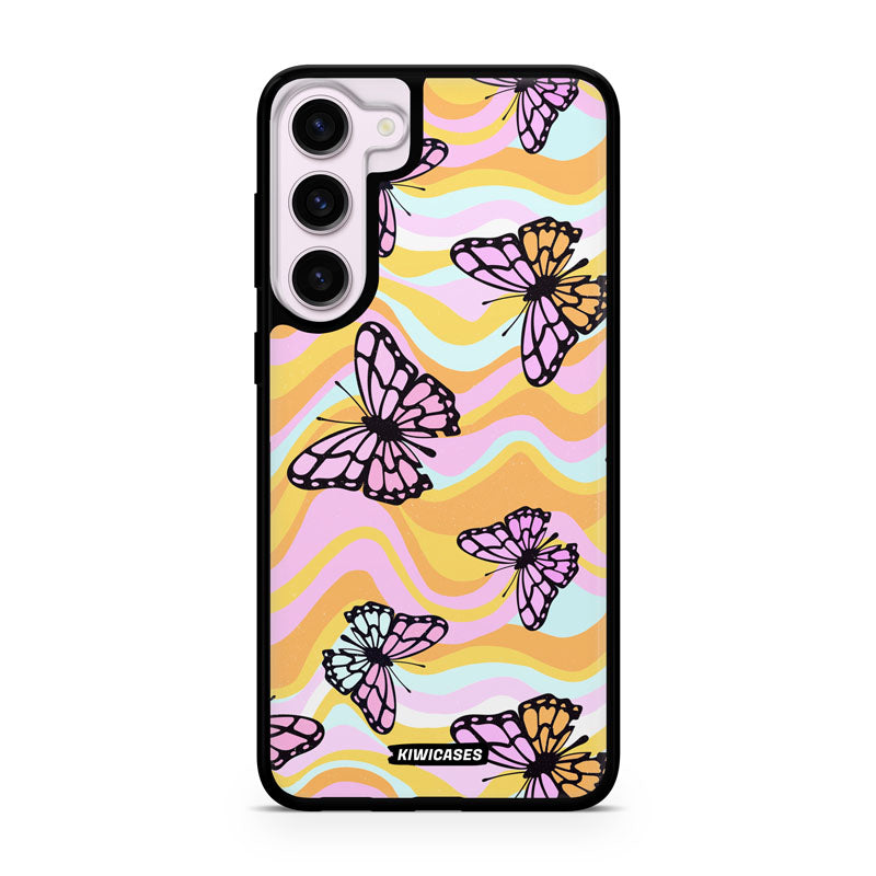 Wavey Yellow Butterflies