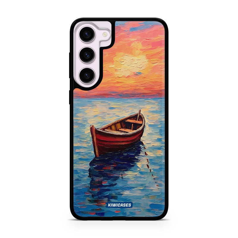 Painted Boat in the Ocean