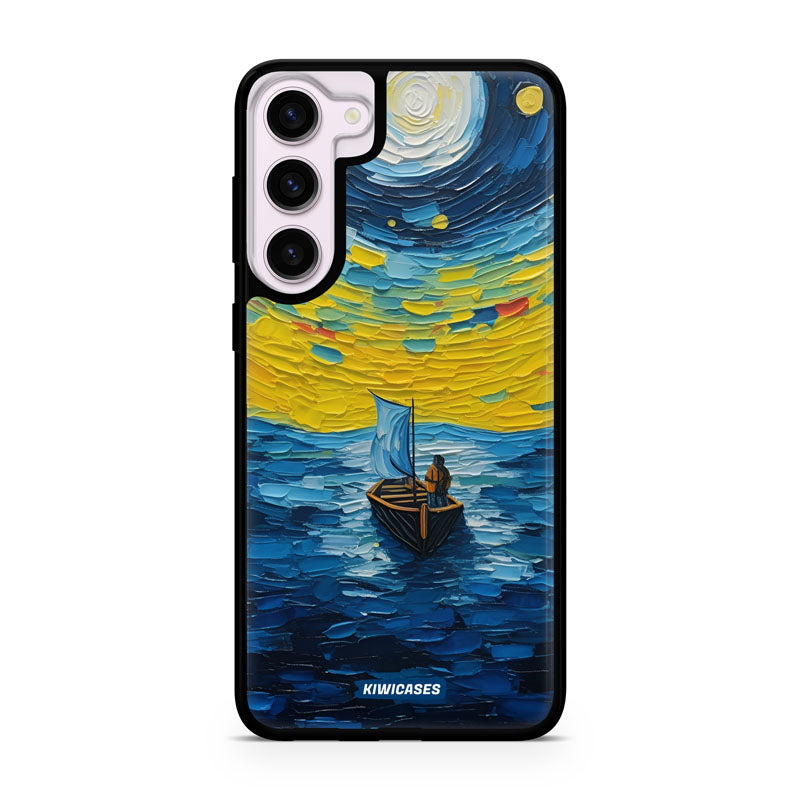 Painted Boat in the Moonlight