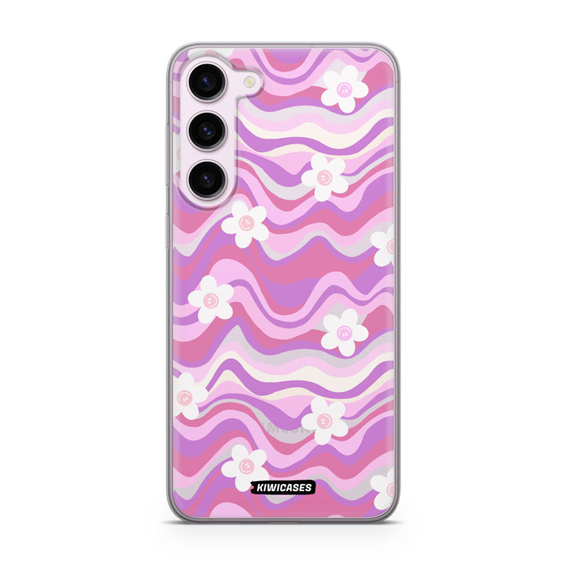 Purple Wavey Flowers