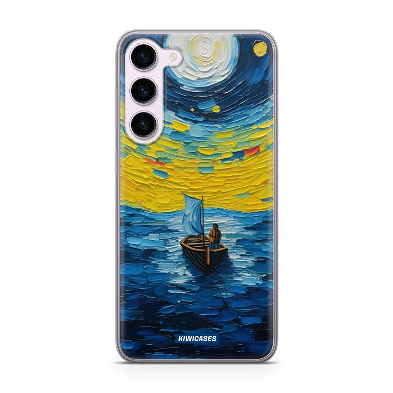 Painted Boat in the Moonlight