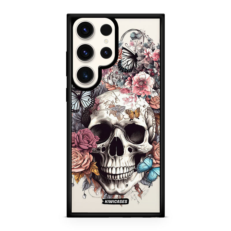 Dusty Floral Skull