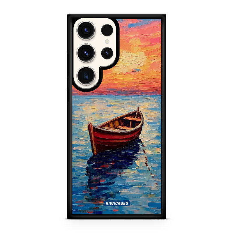 Painted Boat in the Ocean