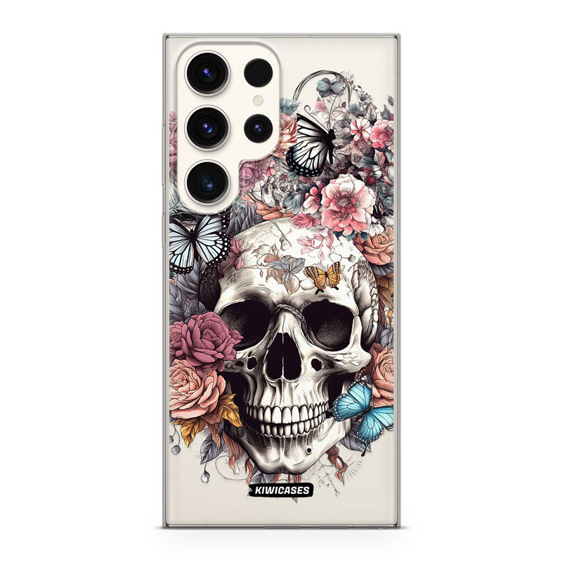 Dusty Floral Skull