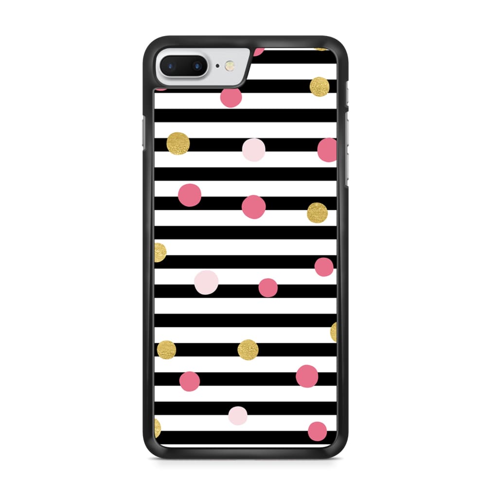 Striped Polka Dots Phone Case - iPhone 6/7/8 Plus - Phone