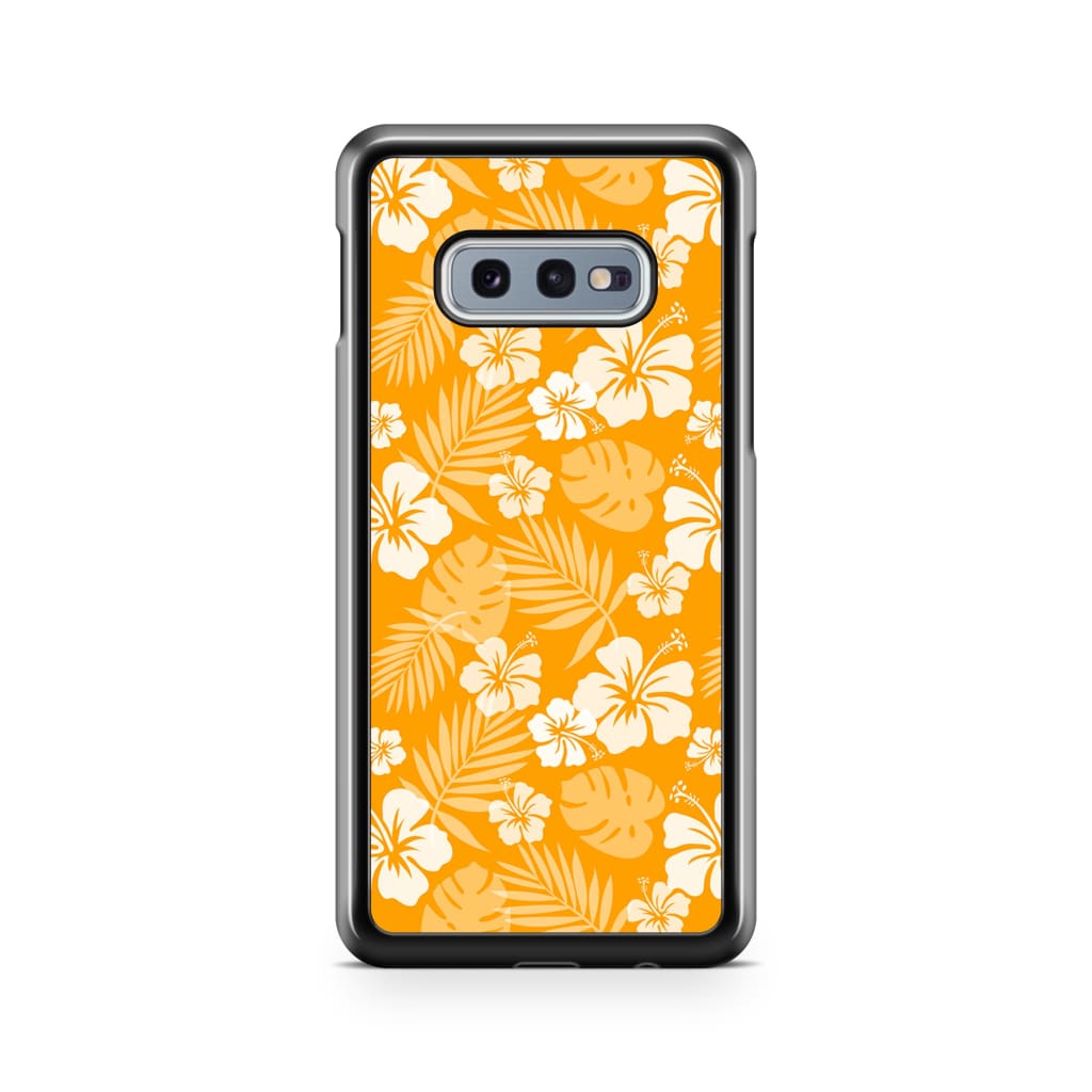 Tangerine Hibiscus Phone Case - Galaxy S10e - Phone Case