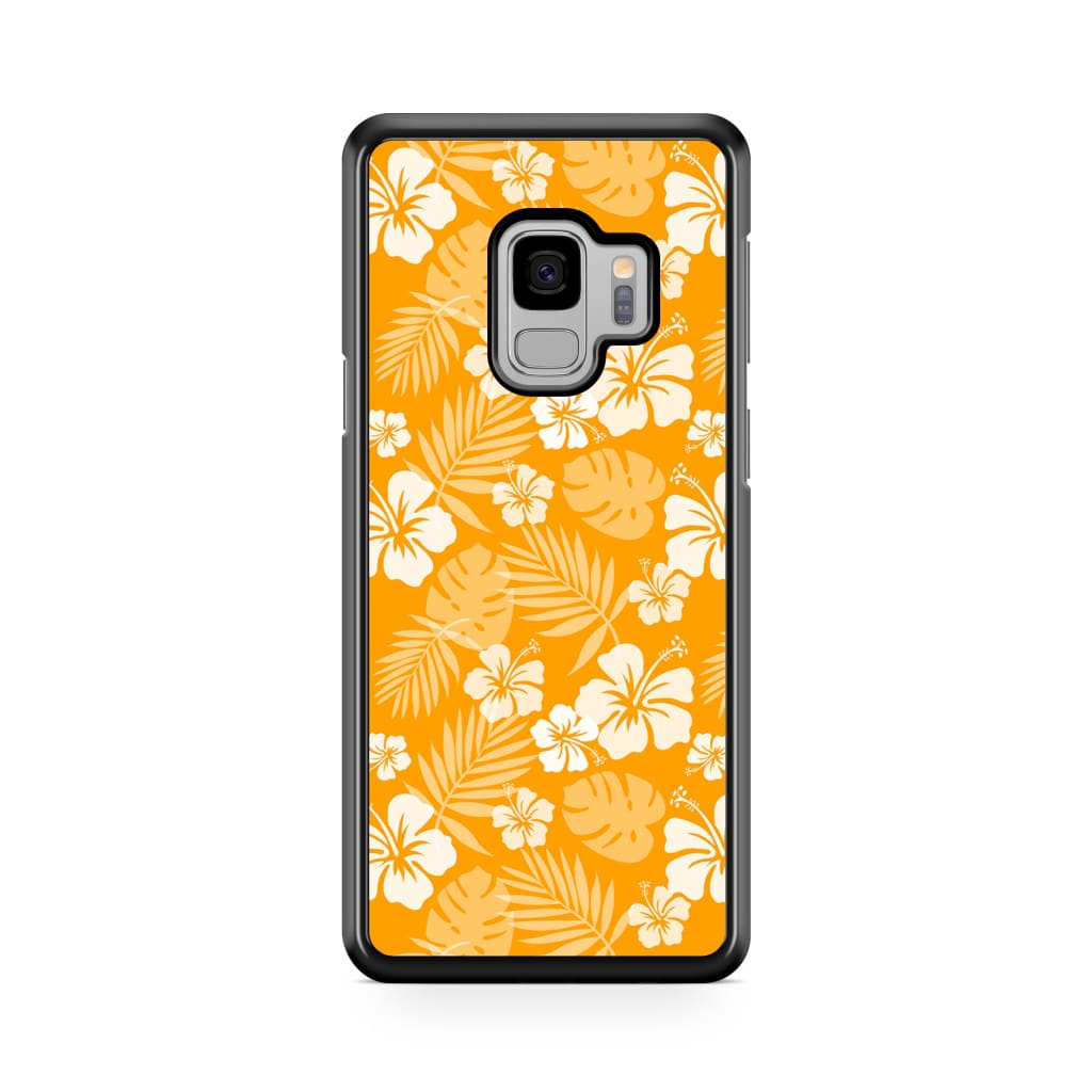 Tangerine Hibiscus Phone Case - Galaxy S9 - Phone Case