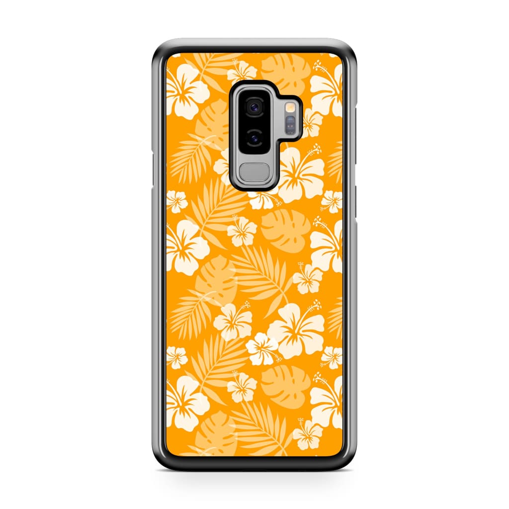 Tangerine Hibiscus Phone Case - Galaxy S9 Plus - Phone Case