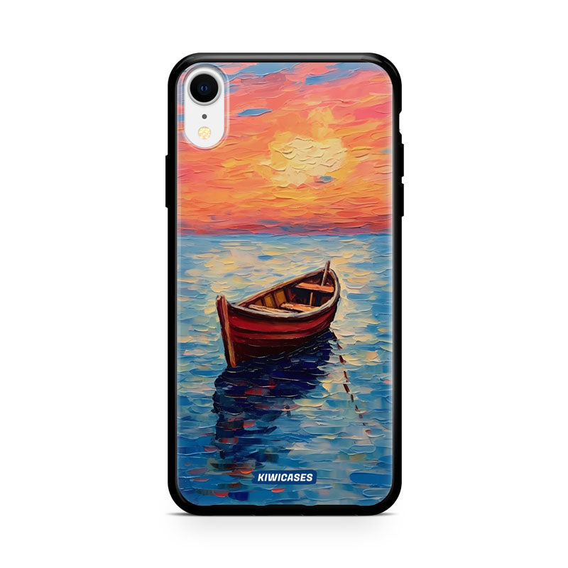 Painted Boat in the Ocean