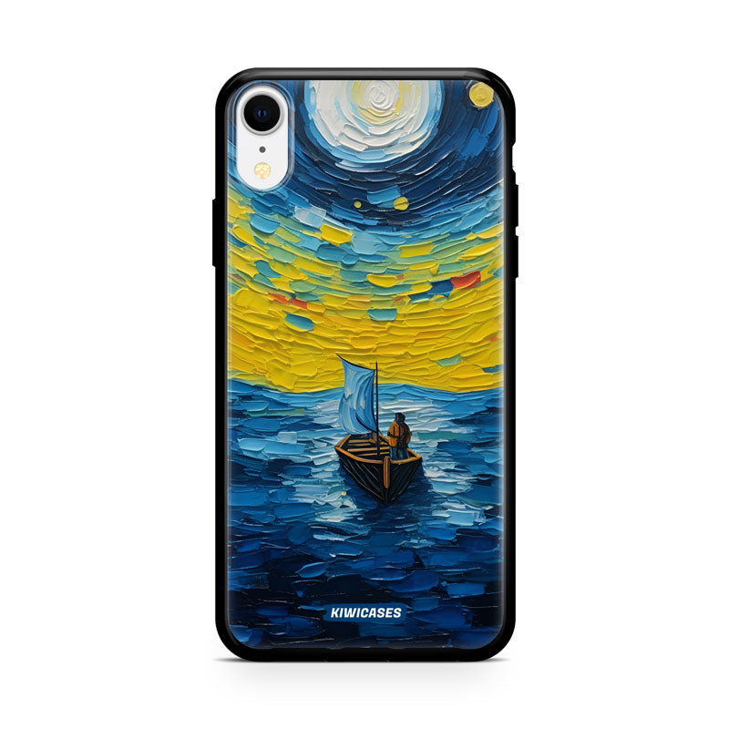 Painted Boat in the Moonlight