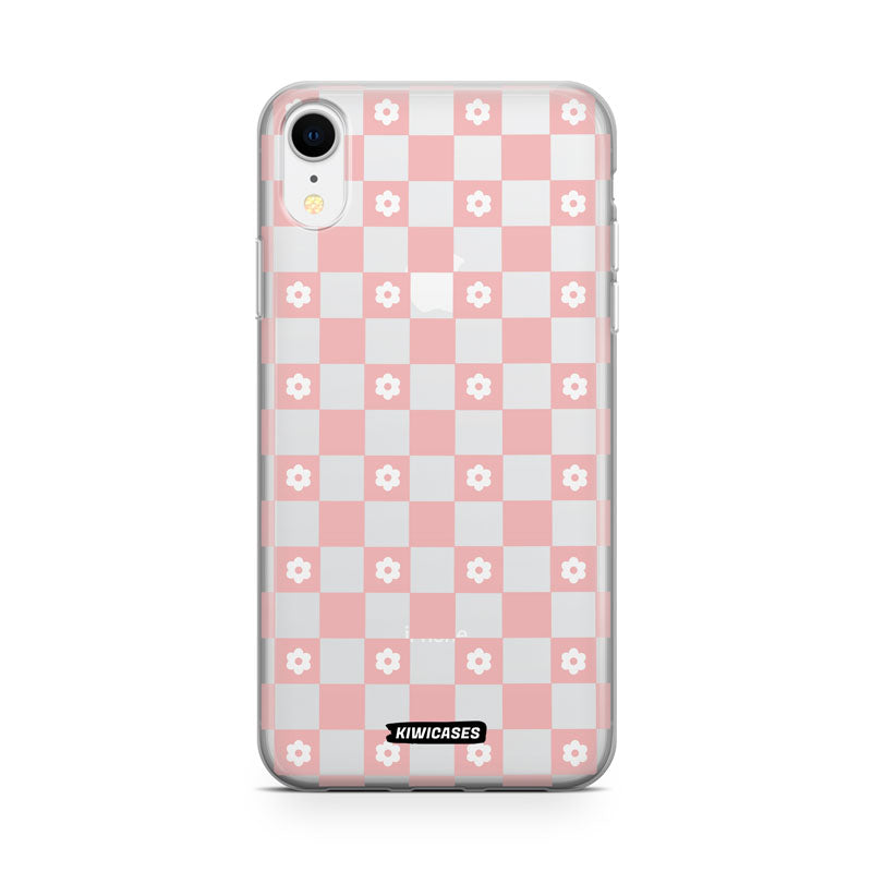 Pink Checkered Flowers