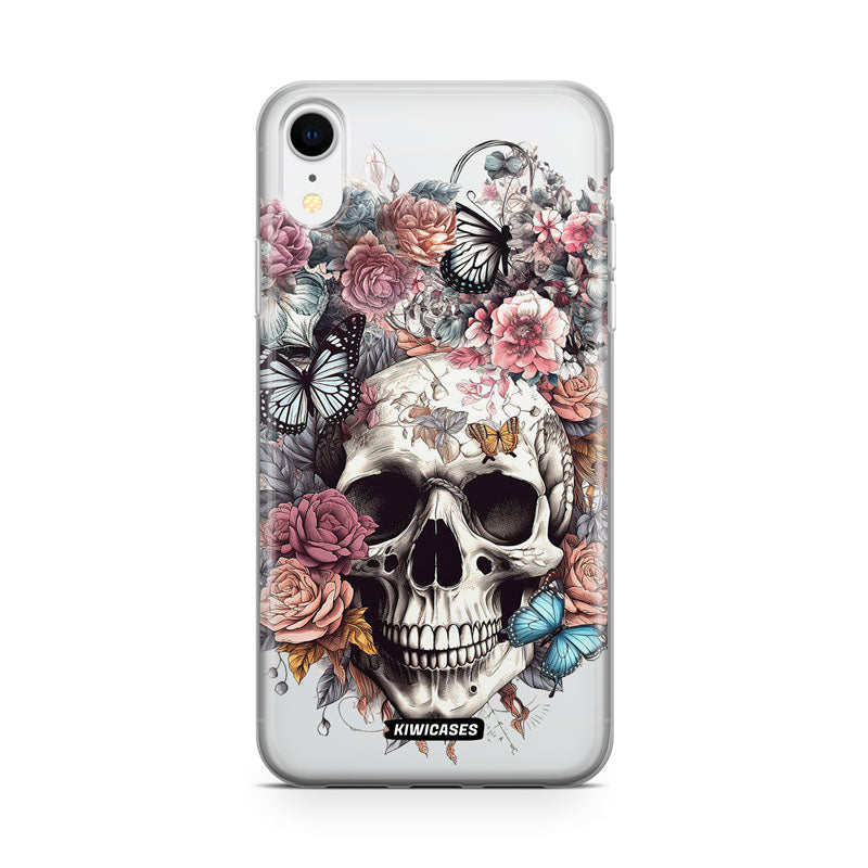Dusty Floral Skull