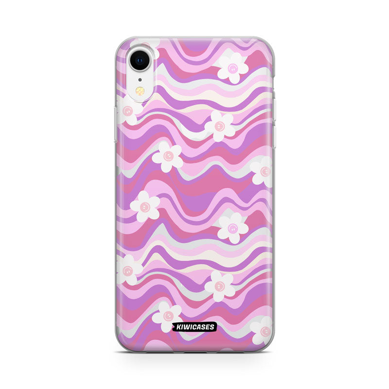 Purple Wavey Flowers