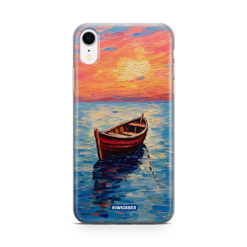 Painted Boat in the Ocean