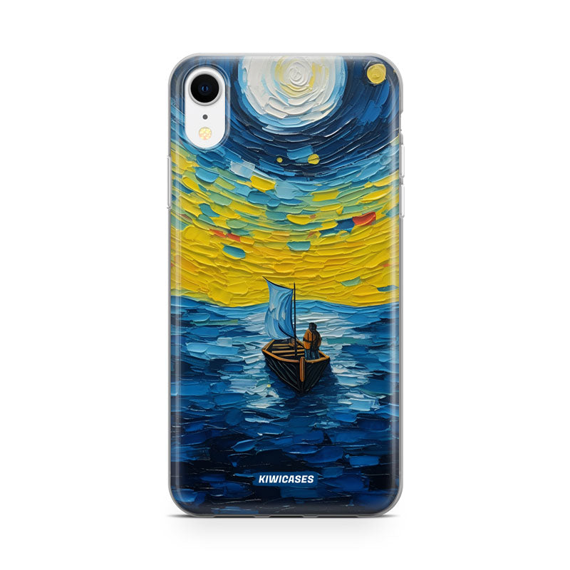 Painted Boat in the Moonlight