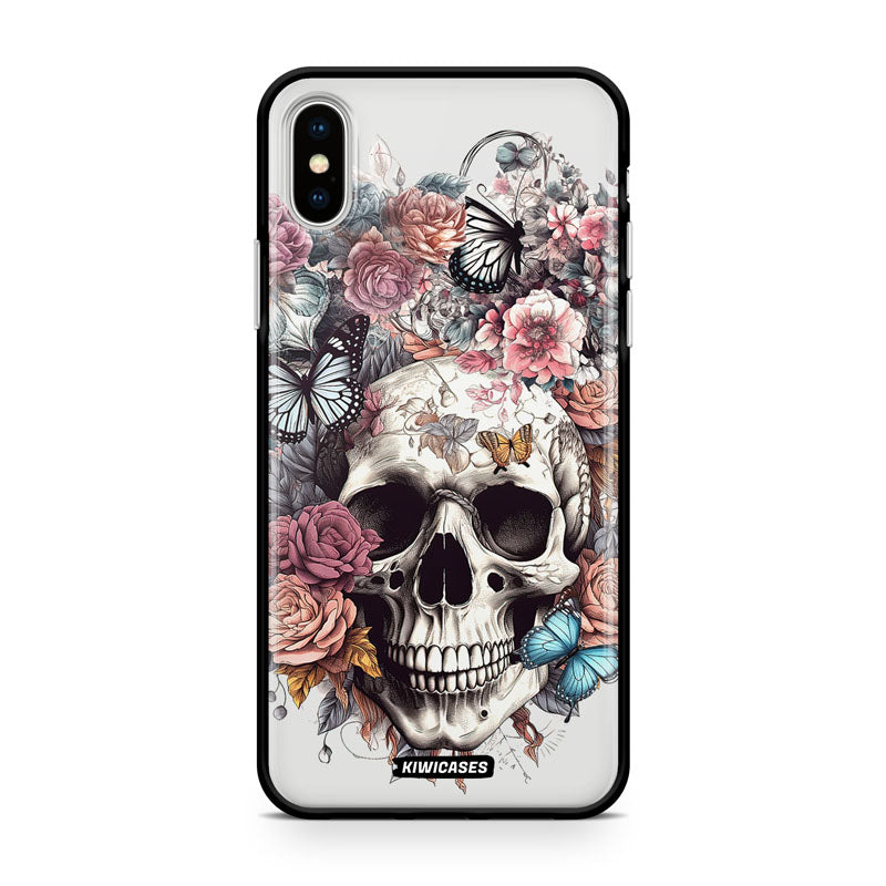Dusty Floral Skull