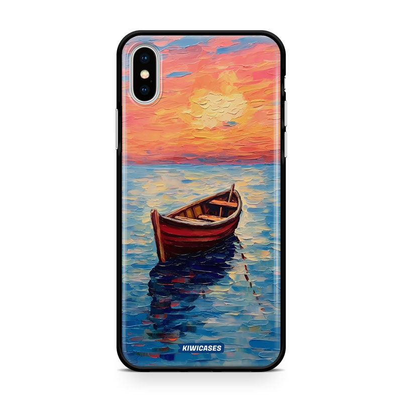 Painted Boat in the Ocean