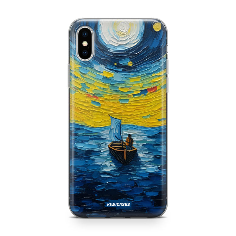 Painted Boat in the Moonlight